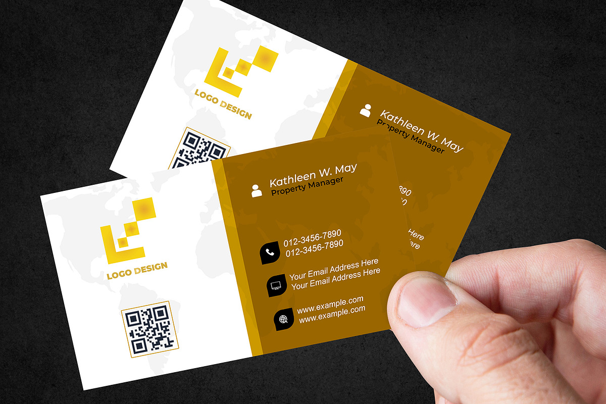 Modern Corporate Card PSD preview 3