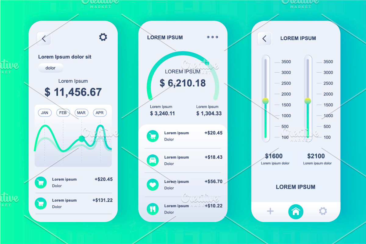 Unique Mobile App UI Kit, an App Template by alexdndz (Photo 10 of 36)