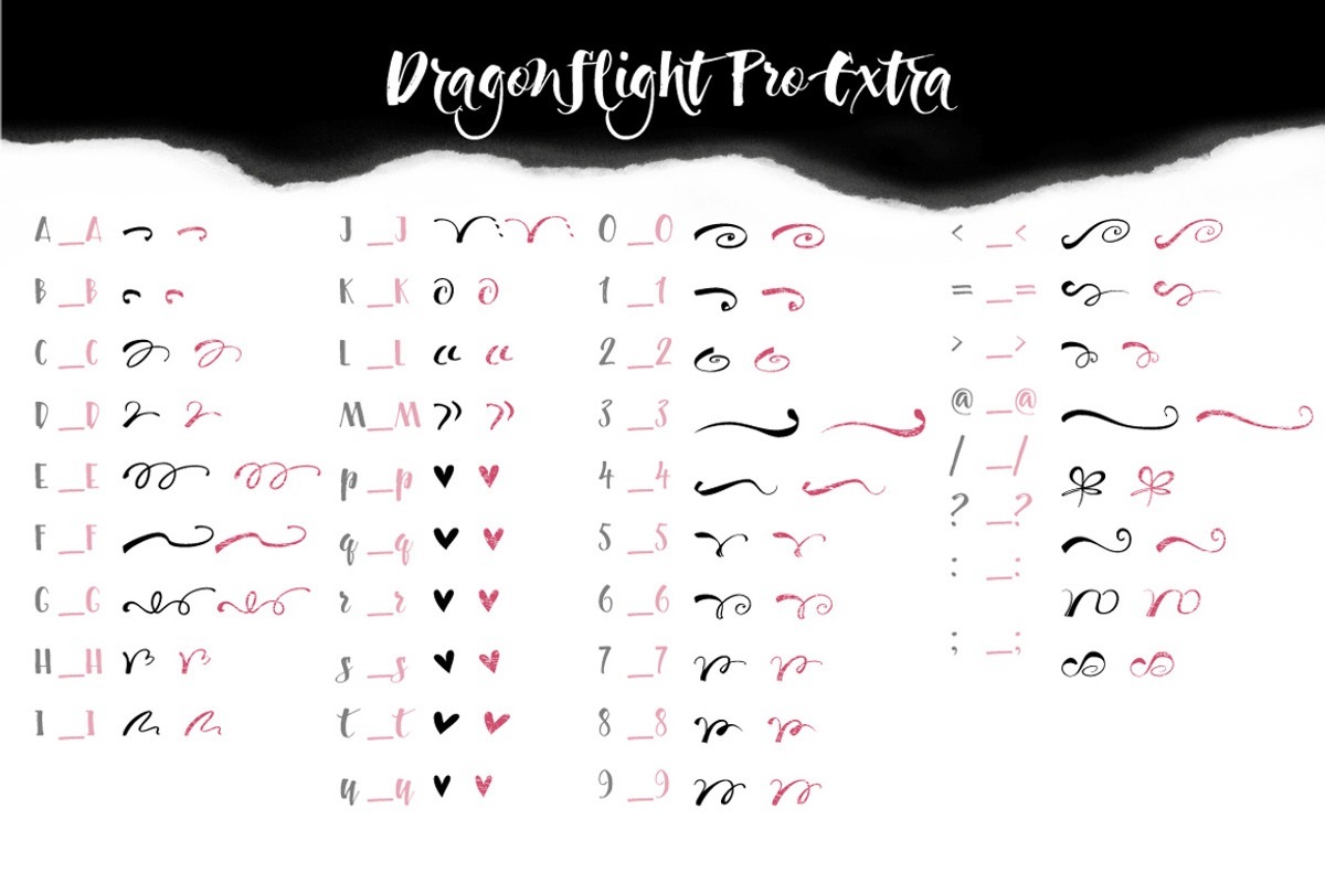 Dragonflight Pro, a Script Font by Fontforecast (Photo 11 of 12)