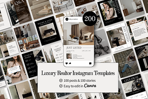 Luxury Realtor Instagram Templates