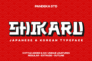 Shikaru - 3 Japanese and Korean Font, a Handwritten Font by Pandeka Studio (Thumbnail 1 of 9)