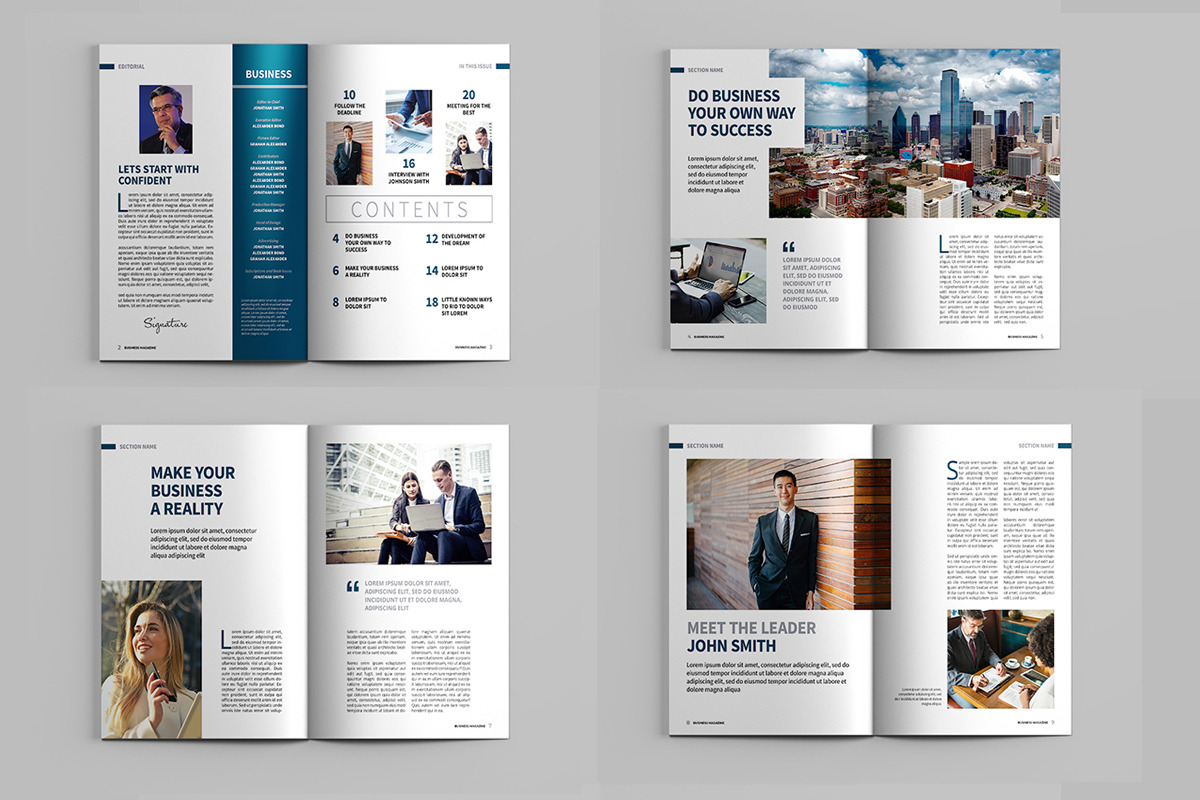 Business Magazine Template, a Magazine Template by xtratimebd (Photo 2 of 4)