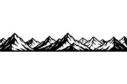 Mountain Range Silhouette, an Object Graphic by Designer_Momina (Thumbnail 7 of 20)