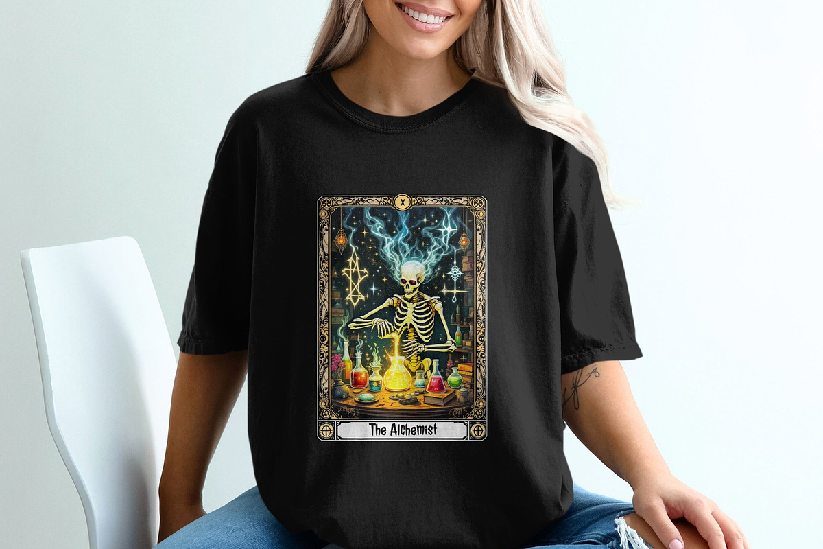 Funny Horror Tarot Cards PNG Bundle, a Decorative Illustration by Twisted Mountains (Photo 4 of 10)