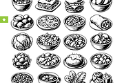 Vintage Soup & Salad Illustrations, an Object Graphic by RT Studio (Thumbnail 2 of 3)