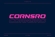 Cornsro - Modern Sport Typeface, a Sans Serif Font by Letterna (Thumbnail 1 of 5)