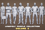 Lowpoly People Casual Pack Volume 6, a Characters & Person 3D Model by Kanistra Studio (Thumbnail 1 of 9)