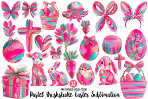 Pastel Brushstroke Easter Sublimatio, an Illustration by Designworld