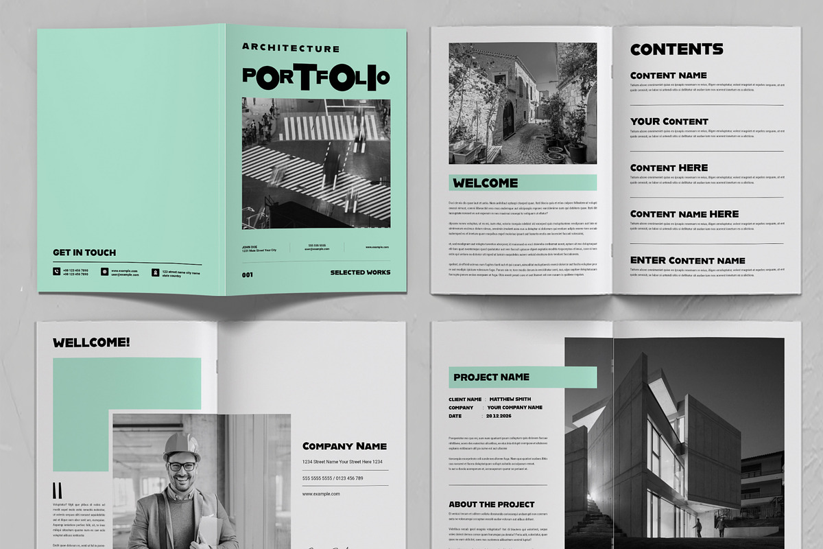 Architecture Portfolio Template, a Brochure Template by ContestDesign (Photo 2 of 3)