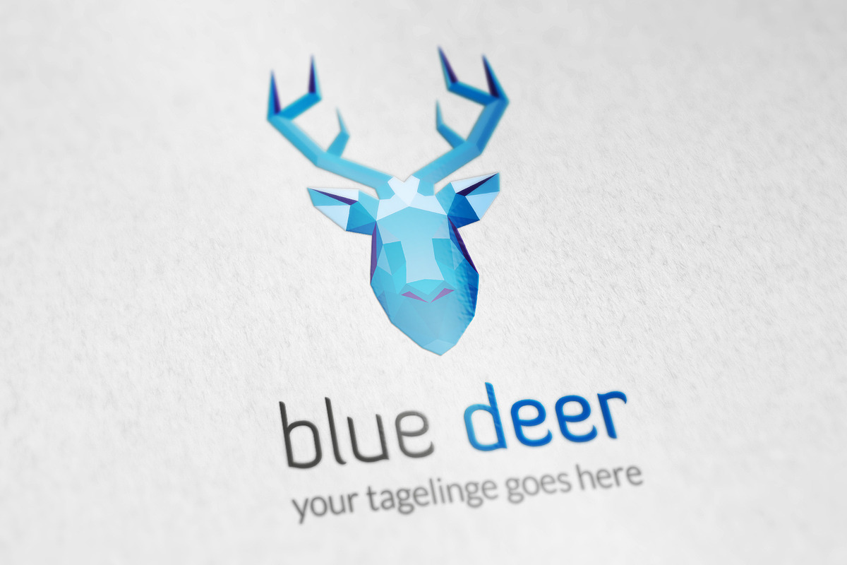 Blue Deer logo, a Branding & Logo Template by vectorlogos89 (Photo 1 of 2)
