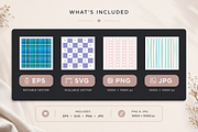 Cottage Stripe & Plaid Patterns, a Pattern Graphic by Casa Mandarina (Thumbnail 6 of 12)