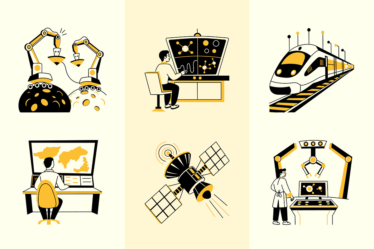 Artificial Intelligence Drawing Set, a Solid Icon by Vectors Market (Photo 6 of 9)
