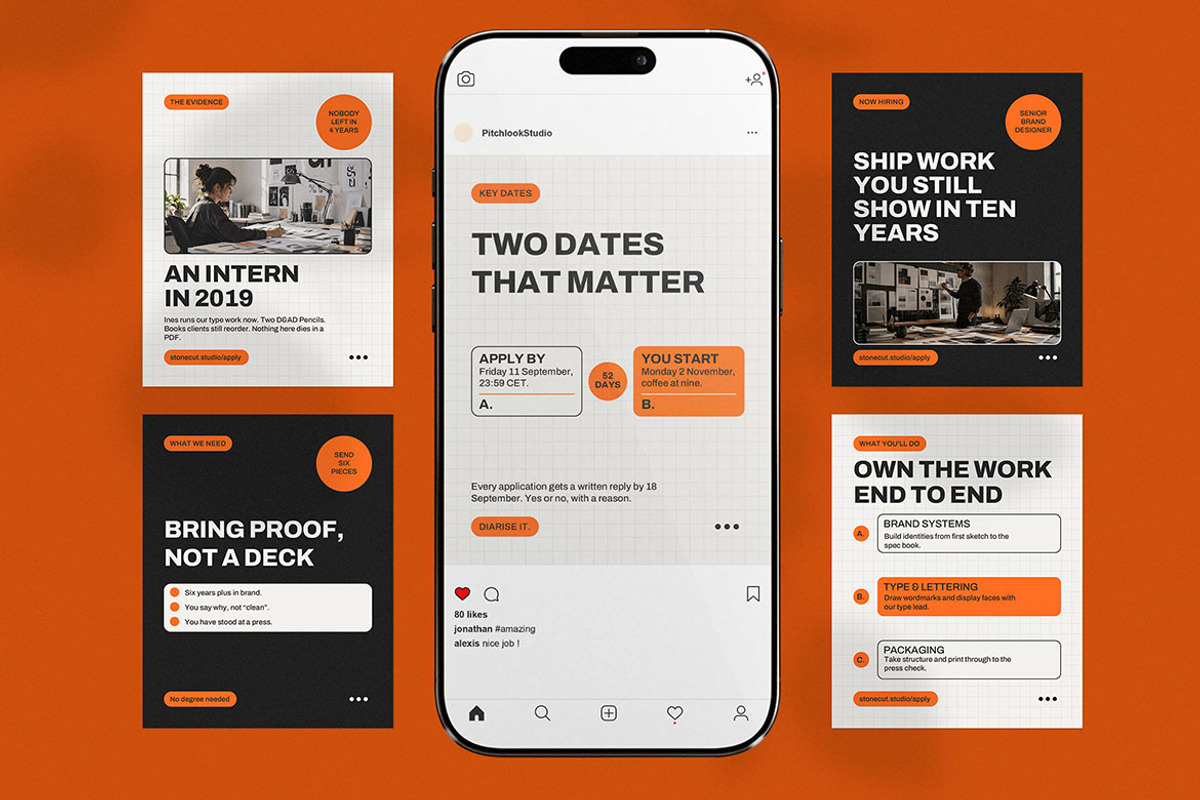 Creative Recruitment Instagram Story, a Social Media Template by Pitchlook.Studio (Photo 3 of 3)