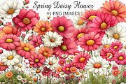Spring Daisy Flower Clipart Png, an Illustration by Craft Nest (Thumbnail 1 of 11)