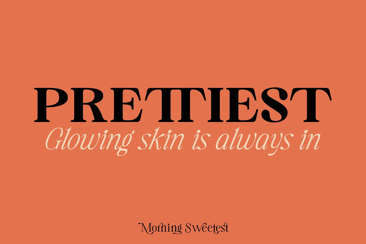 Morning Sweetest - New Classic Serif, a Serif Font by TypeClassHeroes (Photo 12 of 15)