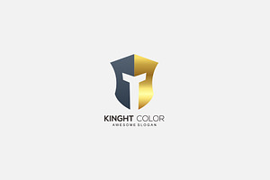 Knight Logo Gradient Color Design