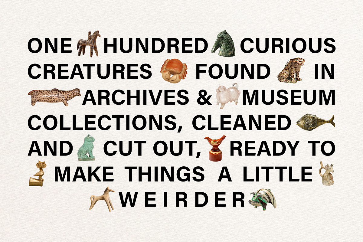 Whimsy of the Past: Vintage Animals, an Object Graphic by Dina Mae (Photo 2 of 9)