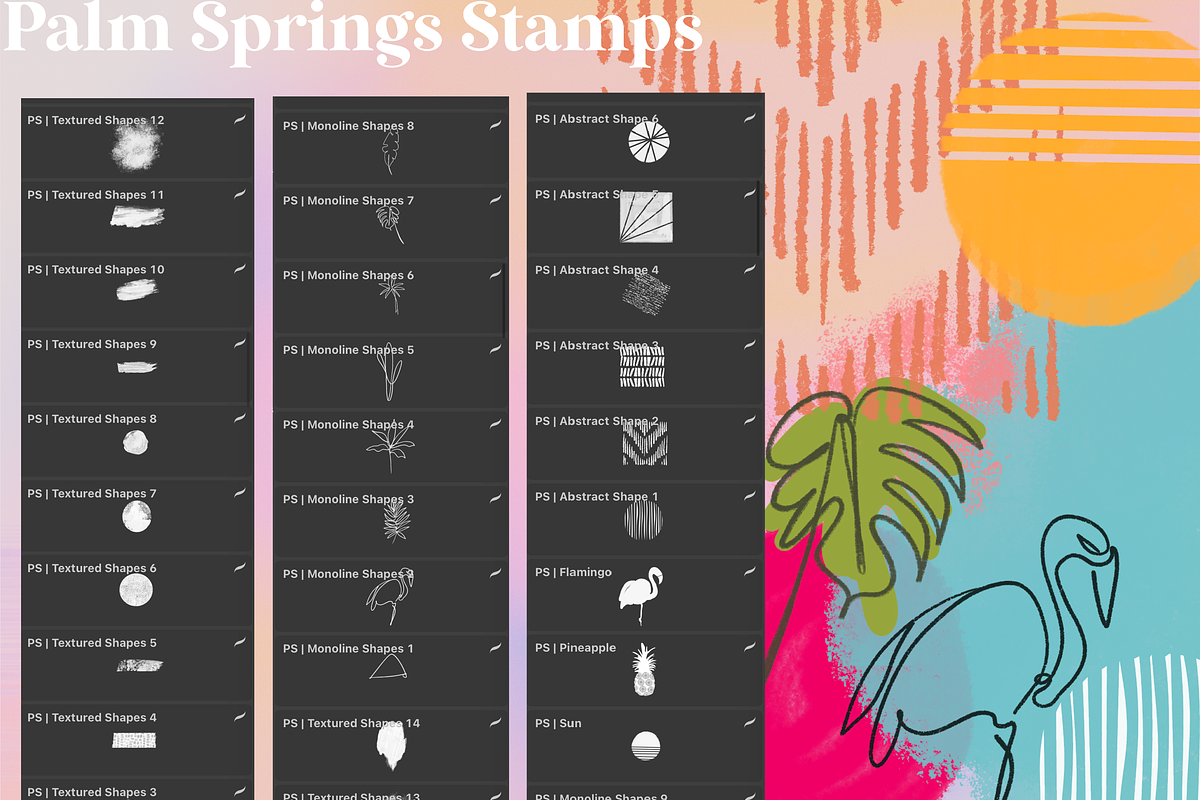 Palm Springs - Procreate & Photoshop, a Brush Add-On by OkayAnnie Designs (Photo 18 of 19)