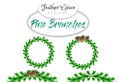 Pine Branches, an Illustration by Feather Grace Designs (Thumbnail 6 of 6)