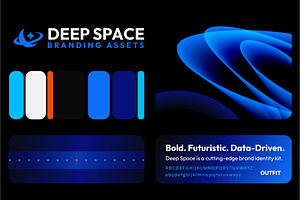 Deep Space – Tech Startup Brand Kit, a Marketing Template by Preyer Design
