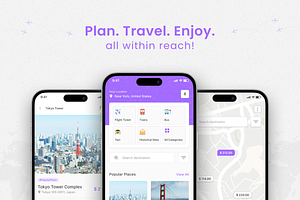 Traveze - Travel App UI Kit