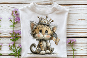 Whimsical 4th Of July Cat Clipart, an Illustration by OK Design (Thumbnail 5 of 6)