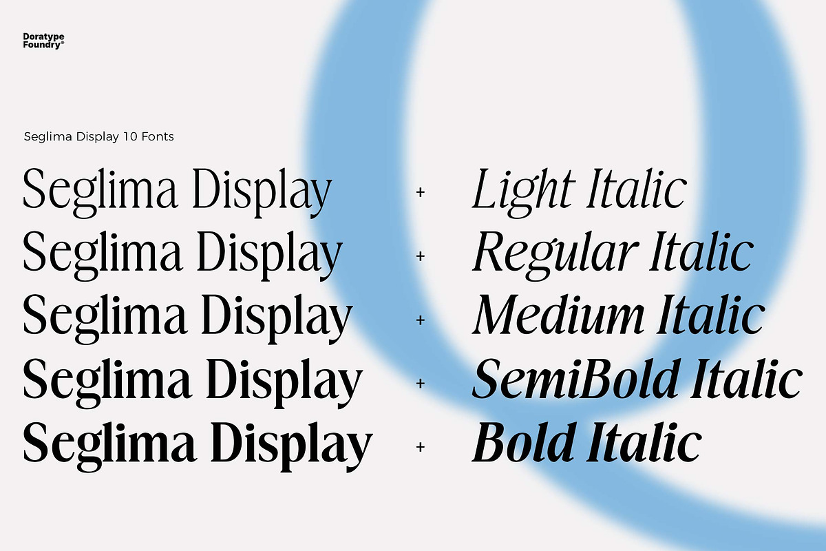 Seglima - (10 Fonts), a Serif Font by Dora Typefoundry (Photo 2 of 18)