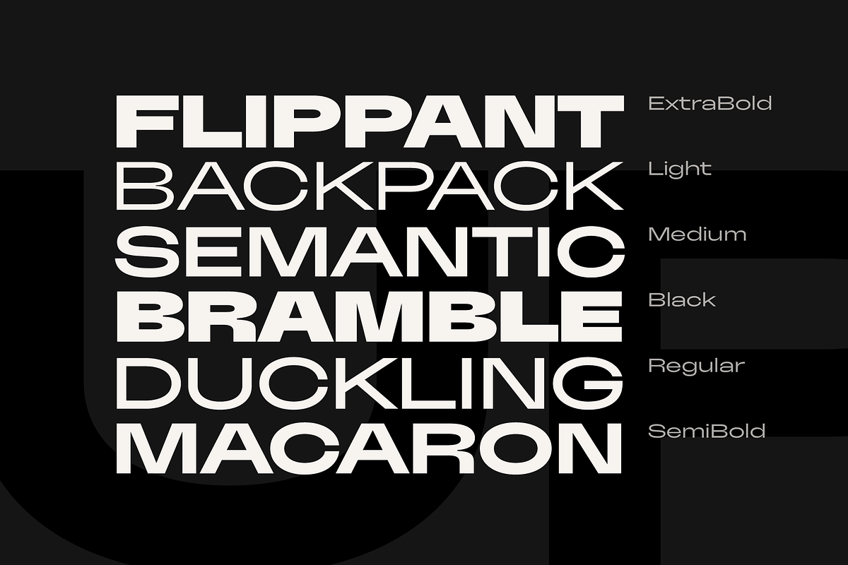 Cranch Font Family, a Sans Serif Font by Arbuz (Photo 2 of 11)