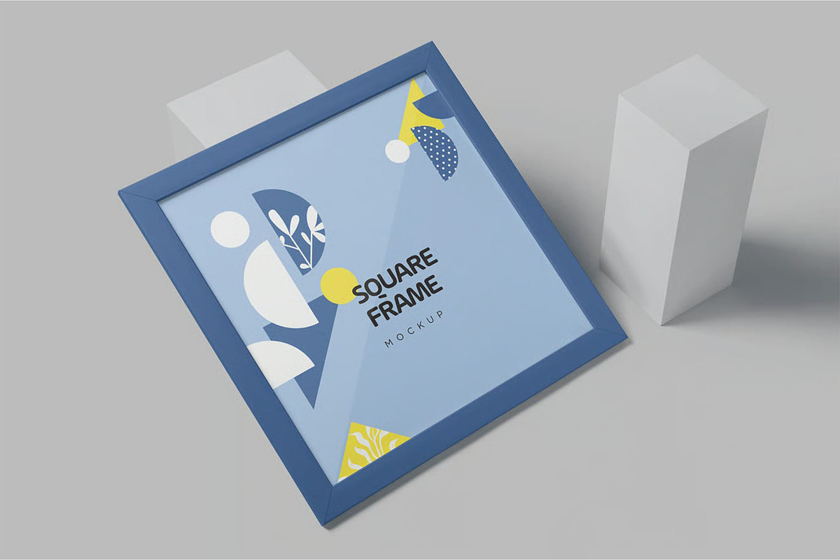 Square Picture Frame Mockups, an Advertising Mockup by megostudi0 (Photo 4 of 7)