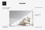 Vintage Wallpaper Paneling Mockup, a Household Mockup by 1001 mockups (Thumbnail 2 of 8)