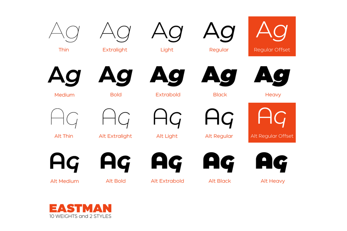 Eastman - 42 fonts, a Sans Serif Font by Zetafonts (Photo 10 of 12)