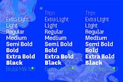 Brutal Milk No 1 - Text, a Sans Serif Font by Casloop Studio (Thumbnail 6 of 7)