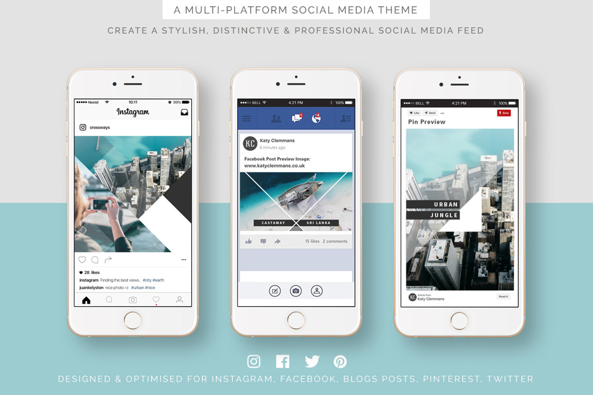 Crossways Social Media Template Pack, a Social Media Template by Katy Clemmans (Photo 8 of 9)