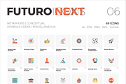 Futuro Next Icons Bundle, a Duotone Icon by Anatolii Babii (Thumbnail 7 of 14)