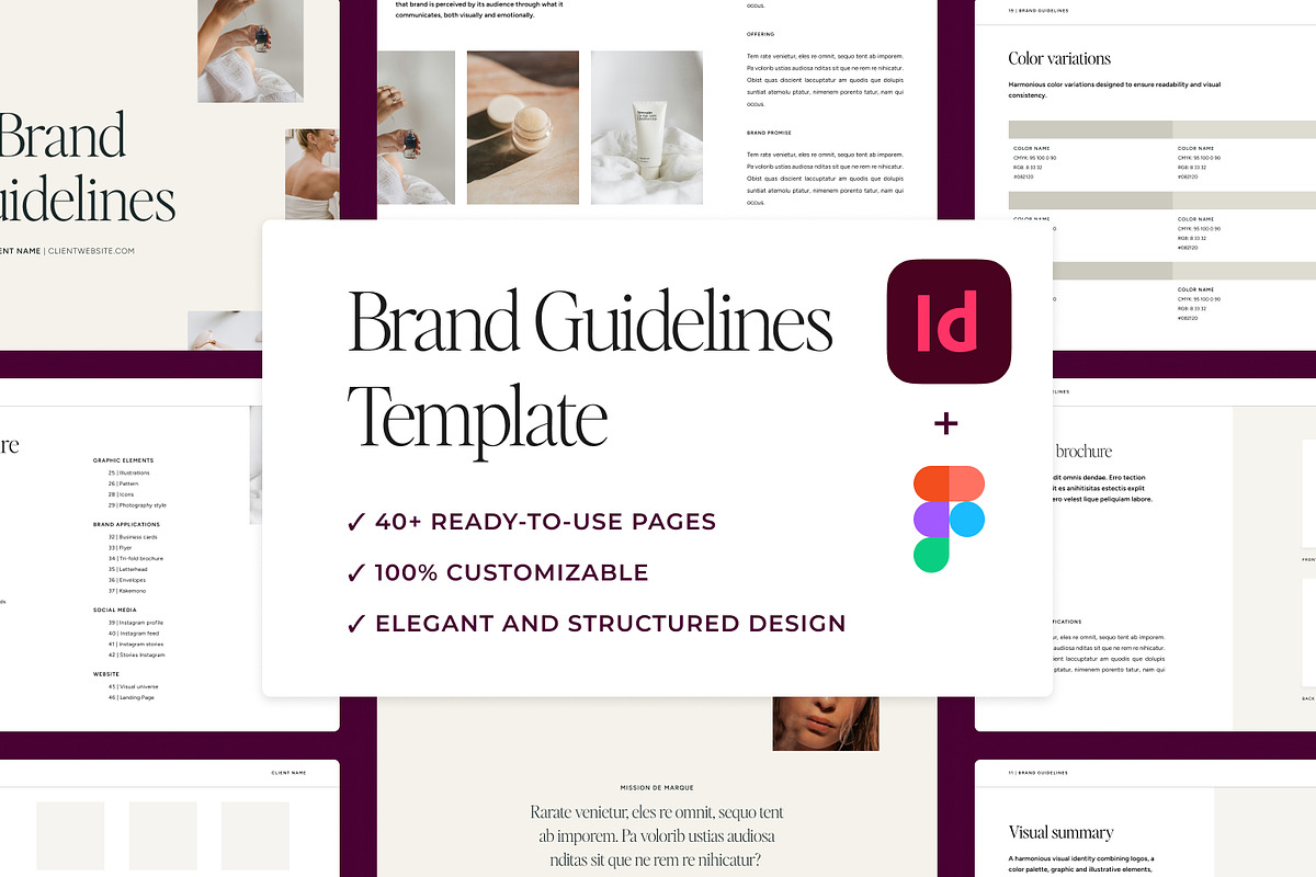 Brand Guidelines Template, a Branding & Logo Template by MargauxQuercy (Photo 1 of 9)