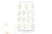 watercolor daisy clipart set, a Decorative Illustration by Patishop Art (Thumbnail 5 of 6)
