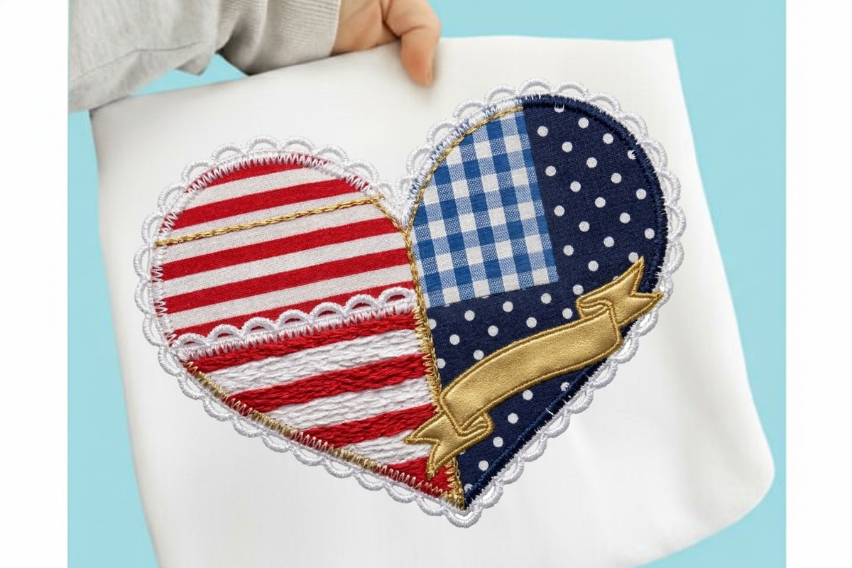Brushstroke American Flag Heart Png, an Illustration by Designking (Photo 6 of 6)