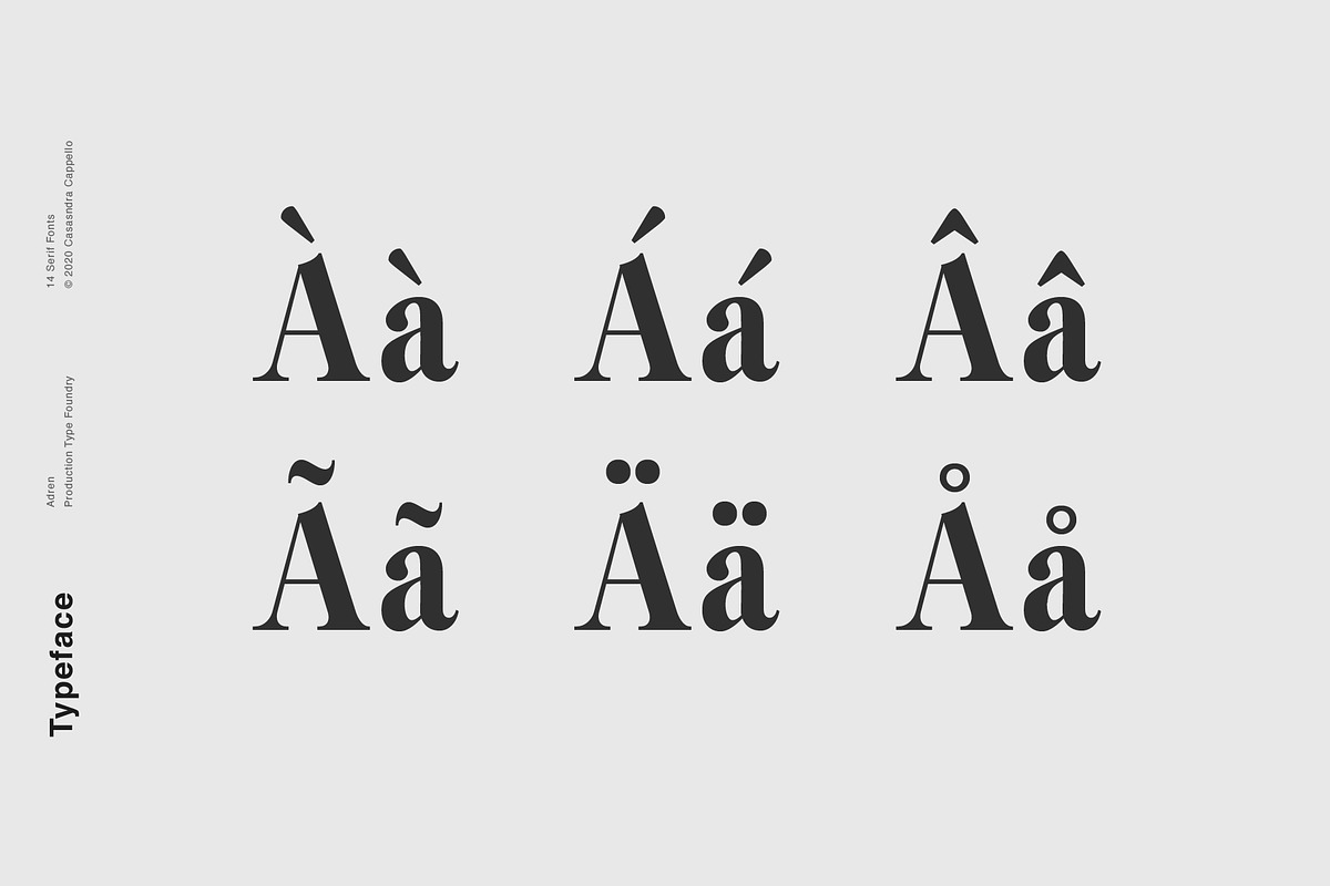 Adren - A Modern & Refined Typeface, a Serif Font by Cassandra Cappello (Photo 4 of 5)