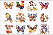 Summer Folk Animals & Birds Butterfl, an Illustration by Sublimation Artist (Thumbnail 3 of 6)
