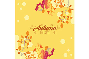 Autumn Seasonal Postcard