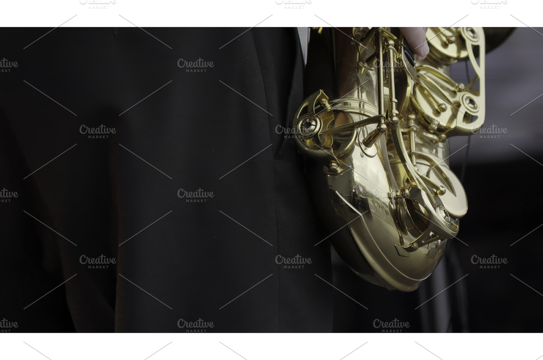 A Close Up of a Talented Saxophonist, an Arts & Entertainment Photo by Media Whale Stock
