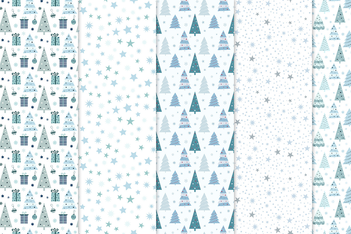 Christmas elements and patterns, a Decorative Illustration by Nataliia Pyzhova (Photo 6 of 6)