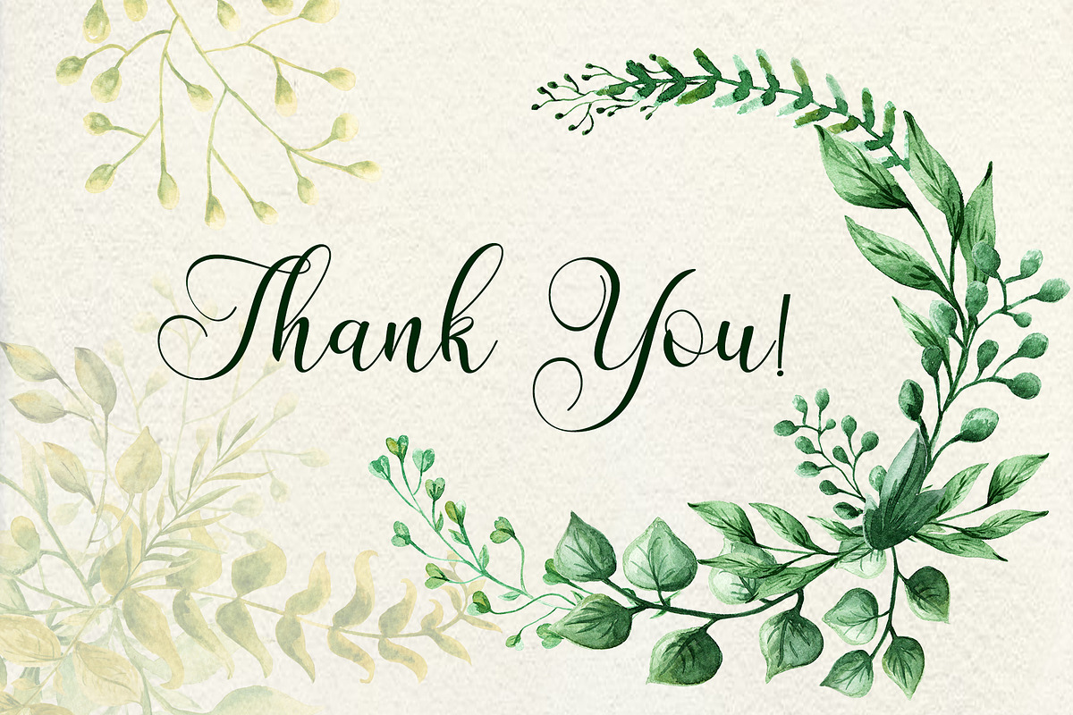 Herbaceous Greens-watercolor set, a Decorative Illustration by Astarte_design (Photo 12 of 13)