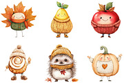 Whimsical Autumn Doodle Clipart, a Seasonal Illustration by Designking (Thumbnail 3 of 4)