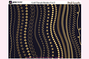 49 GOLD THREAD (2) Procreate Brushes, a Brush Add-On by Fashion Workshop Bkk (Thumbnail 7 of 10)