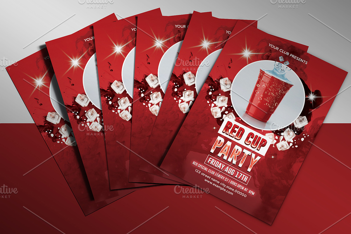Red Cup Party Flyer preview 4