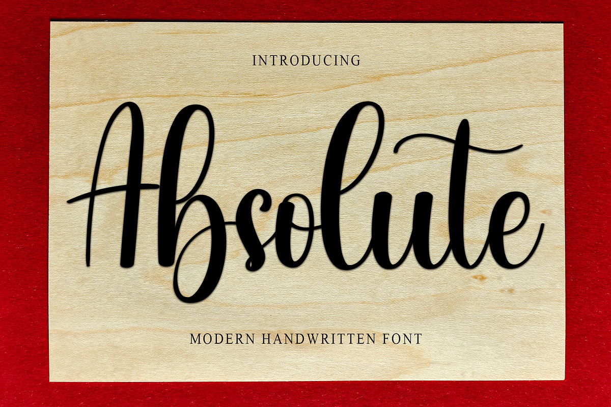 Absolute, a Handwritten Font by InermediaSTUDIO (Photo 1 of 8)