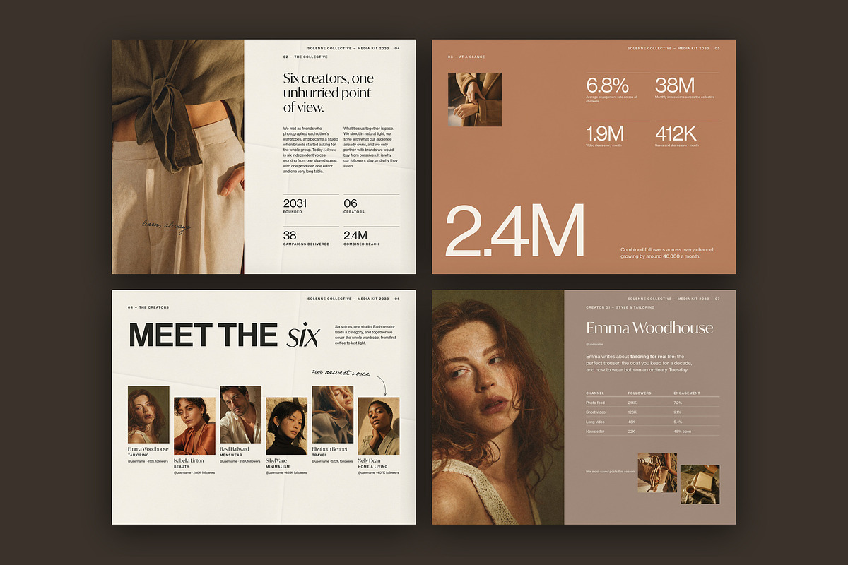 Influencer Media Kit Template, a Brochure Template by BrandPacks (Photo 3 of 7)