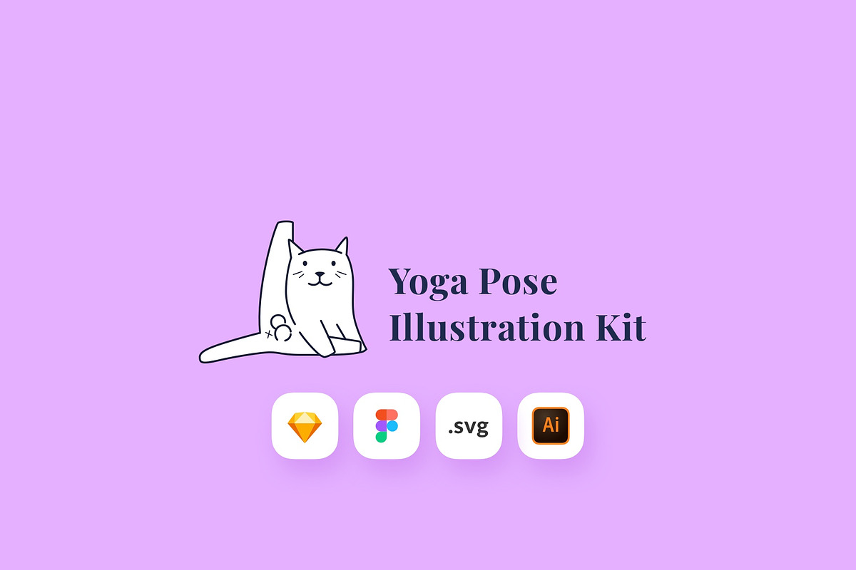 Yoga Pose Illustration Kit, a Person Illustration by Pixelz Studio (Photo 6 of 6)