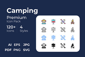 Camping Icons Set